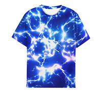 EOWJEED Unisex Kids Casual Novelty | Crewneck Short Sleeve, Galaxy Pullover, Creative Designs