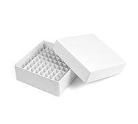 Eowpower 12 Pieces 81 Hole Cardboard Freezer Storage Box, Water and Ice Resistant Coating for 2 ml tube