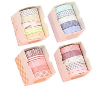 Eowppue 16 Roll Washi Tape Set - Scrapbook Tapes with Cute Patterns, Scrapbook Accessories, Scrapbook Stickers, Decorative Tape for Journal, Photo Album, Handbook, Gift, Wedding Guestbook
