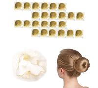 Eowppue 200 Pcs Hair Nets for Women Bun, Invisible Bun Nets for Hair Ballet Gymnastics, Elastic Edge Mesh Hair Nets for Women, Ballet Hair Net for Girls, 50cm/20inch