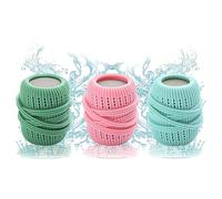 Eowppue 3-Pack Laundry Ball Set - Gentle Fabric Care for Clothes and Bedding, Efficient Cleaning and Anti-Tangle Solution