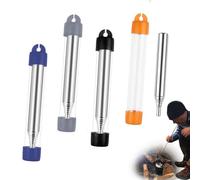 Eowppue 4 Pcs Telescopic Blowing Tube - Blow Fire Tube Stainlesssteel, Blowing Air into Fire, Increase Fire Intensity, for Outdoor Survival Camping Barbecue Picnic