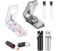 Eowppue 6 Pcs Comprehensive Medication Management Kit Pill Cutter, Waterproof Pill Holder, and Cleaning Tools - Ideal for Travel, Seniors, and Daily Medication Organization