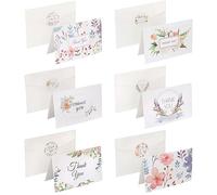 Eowppue 72 Piece Set Birthday Cards Multipack - Luxurious Thank You Cards Pack with Gift Card Envelopes - for Teacher Kids Wedding Thanksgiving Christmas Graduation Birthday Baby Shower