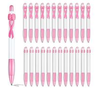 Eowppue Breast Cancer Awareness Ballpoint Pen Pink Cancer Pen Raise Awareness with Stylish Office Accessories Bundle of 24