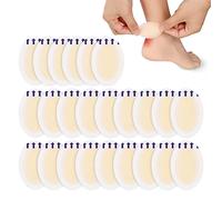 Eowppue Pack of 30 Bladder Plasters, Oval Hydrocolloid Gel Dressings, Bubble Plasters Heel, Invisible Hydrocolloid Gel Dressings, for Prevention and Treatment of Blisters on the Feet