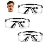 Eowppue Safety Goggles 4 Pack Adjustable Arms Anti-Fog Scratch-Resistant Protective Eyewear Lightweight Clear Lens Safety Glasses for DIY, Home Maintenance, School Science, Shooting, Sports, Worksho