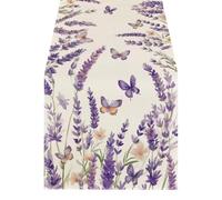 EOWVISN 1 Piece Butterfly Lavender Tablecloth, Ele Tablecloth, Dining Table Decorations, Home Accessories, Party Decorations.