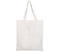 EOWVISN 1 Piece Cotton Tote Bag, Off-White, 38cm x 15cm x 43cm, Unisex-Adults, All Ages, Shopping, General Household, Versatile Users