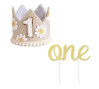 EOWVISN 1 Piece Of 1St Birthday Hat And 1 Piece Of Cake Insert, Party Decorations, Children'S Birthday Hat, Party Wear Accessories, Party Photo Props