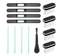 EOWVISN 1 Piece Of Mobile Phone Dust Plug Set, 1 Charging Port Cleaning Brush, Mobile Phone Charging Port Protective Cover, Suitable For Usb-C, Speakers.