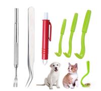 EOWVISN 1 Set Of Tick Cleaning Set, Plastic Pet Insect Grabber, Dog Tick Clip, Pet Cleaning Tool.