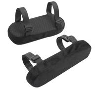 EOWVISN 2 Pieces Black Armrest Pads, Seat Armrest Protectors, Seat Accessories, Soft Seat Armrest Pads, Seat Armrest Support Pads