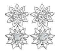 EOWVISN 2 Pieces Flower Cutting Dies, Embossing & Stamping Templates, Craft Punching, Card Making