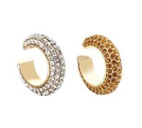 EOWVISN 2 Pieces of Clip-On Earrings, Creative Clip-On Design, Women's Ear Clips, No Need for Piercing, Fashionable Style, Suitable for Various Occasions.