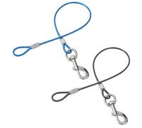 EOWVISN 2 Pieces Pet Rope Extension Belt, Pet Leash, Anti-Bite Walking Leash, Outdoor Pet Supplies (Black And Blue).