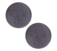 EOWVISN 2 Pieces Round Stool Cover, Velvet Chair Cover, Gray Stool Cover, Reusable Cushion Cover, Round Seat Cushion Cover