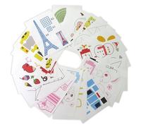 EOWVISN 20 Pieces Of 3D Drawing Templates, 3D Creative Accessories, Children'S Painting Diy Tools, Children'S Educational Toys, Creative Painting Accessories