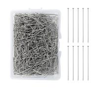 EOWVISN 2000 Pcs Sewing Positioning Pins With 1 Pc Storage Box, Stand-Up Positioning Pins, Office Supplies Pins, Stainless Steel Electroplated Retaining Pins, Steel Needles For Crafts