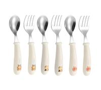 EOWVISN 3 Pieces Spoons And 3 Pieces Forks, Stainless Steel Cutlery, Cute Children'S Cutlery, Portable Cutlery.