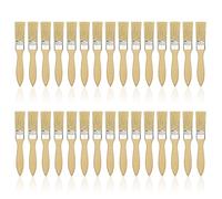 EOWVISN 30 Paint Brushes With Wooden Handles, Imitation Bristle Silk Design, Natural Bristle Material, Diy Paint Tools, Suitable For Varnish And Dyeing.
