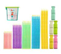 EOWVISN 30 Sealing Rods And 5 Sealing Clips, Multi-Size Combination, Durable, Suitable For Kitchen Storage And Sealing.