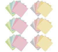 EOWVISN 36 Pieces Of Material Paper, Cute Simple Decorative Paper, Handicraft Paper, Scrapbooking Accessories.