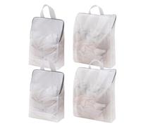 EOWVISN 4 Pieces Mesh Laundry Bag, Zip Laundry Bag With Handle, Mesh Storage Bag, Underwear And Socks Washing Bag, Washing Machine Filter Bag, Washing Machine Accessories