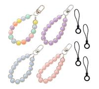 EOWVISN 4 Pieces Of Beaded Decorative Pendants, Car Keychain Pendants, Cute Simple Beaded Bracelets, Exquisite Bag Hanging Decorations.