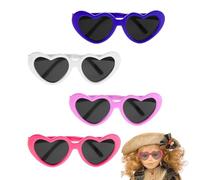 EOWVISN 4 Pieces Of Doll Glasses, Children'S Toy Sunglasses, Doll Sunglasses, Doll Accessories, Gifts For Doll Lovers (4 Colors).