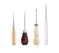 EOWVISN 4 Pieces Of Leather Tools, Hole Punchers, Sewing Tools, Diy Leather Accessories, Leather Sewing And Repair Supplies.