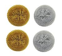 EOWVISN 4 Pieces Of Wire Cleaning Balls, Kitchen Tools, Multi-Function Cleaner, Scale Removal Tools, Tableware Cleaning Supplies.