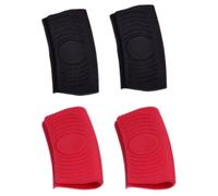 EOWVISN 4 Pieces Pot Handle Protective Cover, Silicone Protective Cover, Thermal Insulation Silicone Cover, Anti-Slip Silicone Cover, Kitchen Gadgets