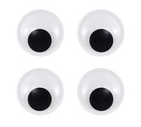 EOWVISN 4 Pieces Self-Adhesive Eyes, Wide Eyes, Craft Eyes, Self-Adhesive Movable Eyes, 3D Eye Stickers, Scrapbook Craft Accessories