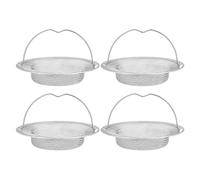 EOWVISN 4 Pieces Sink Filter, Stainless Steel Filter Mesh, Kitchen Sink Accessories, Sink Anti-Blocking Supplies.