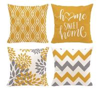 EOWVISN 4 Pieces Sofa Pillowcases, Square Pillowcases, Decorative Pillowcases, Simple Style Pillowcases, Home Decorations, Home Accessories