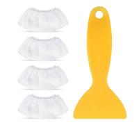 EOWVISN 4 Steam Cleaner Cloth Covers, 1 Scraper, Replaceable Washable Cloth Covers, Cleaner Accessories, Suitable For Kärcher Sc1 Sc2 Sc3 Sc4 Sc5 Sc7 Models