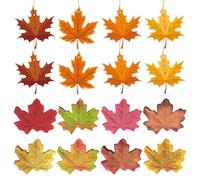 EOWVISN 400 Pieces Of Simulated Maple Leaves, 8 Pieces Of Maple Leaf Hangings, Artificial Autumn Leaves, Autumn Decorations, Diy Leaf Crafts, Photography Props