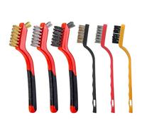EOWVISN 6 Pieces Wire Brushes, Household Cleaning Tools, Kitchen Cleaning Brushes, Crevice Brushes, Rust Removal Cleaning Brushes, Multifunctional Cleaning Brushes