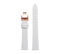 Eoyajsze 10mm-22mm Ultra-thin Soft Genuine Leather Watch Strap, Color 48, 19mm