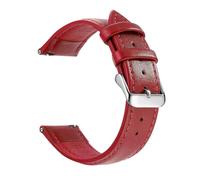 Eoyajsze Genuine Leather Watch Strap 18/20/22mm, Color 9-black, 20mm