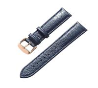 Eoyajsze Litchi Texture Leather Watch Strap 13mm-24mm, Color 11, 22mm
