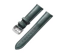 Eoyajsze Litchi Texture Leather Watch Strap 13mm-24mm, Color 12, 22mm