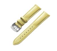 Eoyajsze Litchi Texture Leather Watch Strap 13mm-24mm, Color 18, 22mm