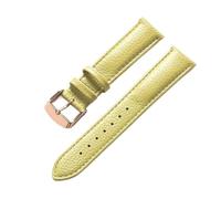 Eoyajsze Litchi Texture Leather Watch Strap 13mm-24mm, Color 21, 22mm