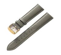 Eoyajsze Litchi Texture Leather Watch Strap 13mm-24mm, Color 24, 22mm