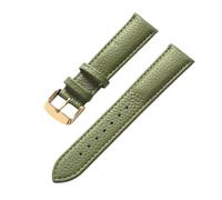 Eoyajsze Litchi Texture Leather Watch Strap 13mm-24mm, Color 3, 22mm