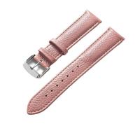 Eoyajsze Litchi Texture Leather Watch Strap 13mm-24mm, Color 4, 22mm