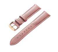 Eoyajsze Litchi Texture Leather Watch Strap 13mm-24mm, Color 5, 22mm