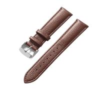Eoyajsze Litchi Texture Leather Watch Strap 13mm-24mm, Color 7, 22mm